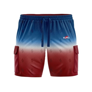 กางเกงขาสั้นคาร์โก้ผ้าแคนวาสขายส่งขายดีสำหรับผู้ชาย ผ้าฝ้ายผสมโพลีเอสเตอร์ เอวยางยืด ระบายอากาศ น้ำหนักเบา แห้งเร็ว สวมใส่สบาย - Product Image 1