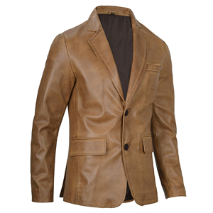 New Arrival Custom Design And Color Men Genuine Leather Blazer <b>Jacket</b> Custom High Quality Turn Down Collar Breathable Windproof - Product Image 5