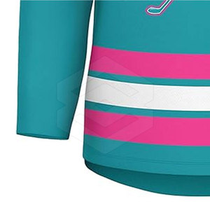 Maillot de hockey sur glace de haute qualité, nouvelle arrivée, personnalisable avec le nom de l'équipe, différentes couleurs, 100% polyester, logo personnalisé, chemises unisexes respirantes - Product Image 4