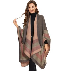 Shawl Wraps for Women, Elegant Knitted <b>Cape</b> Open Front <b>Poncho</b> Scarf Blanket Cardigan Coat for Spring, Autumn, and Winter - Product Image 2