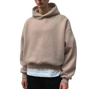 Sudadera con Capucha Extra Grande para Hombre, Estilo Holgado, 100% Algodón, 450 GSM, Gruesa, Lisa, Personalizada al por Mayor, Talla XXS - Product Image 2