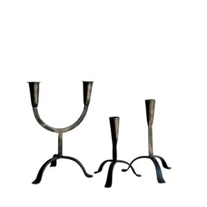 Support de bougie pilier personnalisé, forgé à la main, en fer avec finition thermolaquée pour la décoration intérieure, pièce maîtresse pour l'intérieur. - Product Image 3