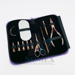 คีม3รูสำหรับการต่อผมสีโรสโกลด์เคลือบพร้อมที่จับแบบระยิบระยับทำจากสเตนเลสสตีลแข็งออกแบบโลโก้ได้ตามต้องการ - Product Image 4