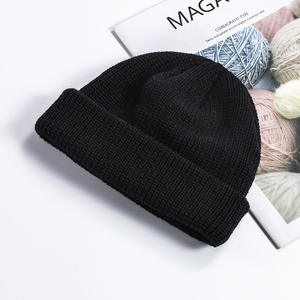 Unisex Rib Knit 100% <b>Wool</b> <b>Beanie</b> Cozy Adjustable Winter Hat Custom Embroidery OEM Private Label Wholesale Supplier - Product Image 6