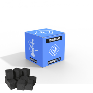 A la venta Premium Hookah Briqueta de carbón de coco Indonesia Shisha Cubo de carbón Baja ceniza Larga quema OEM Etiqueta privada - Product Image 1