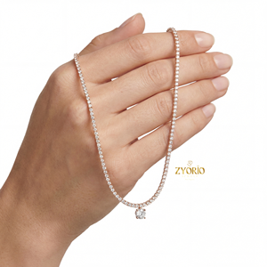 Bracelet classique en diamants de laboratoire, chaîne en argent sterling 925, bracelet personnalisé, bijoux de luxe pour femmes, fabricant - Product Image 4