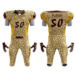 Professional American Football Uniform Lightweight Polyester American Football Uniform For Teams Training Competition Sportswear - Product Image 1