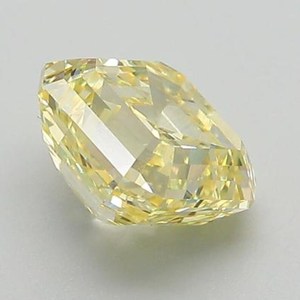 Diamant CVD de laboratoire jaune vif fantaisie 2,01 carats taille Asscher, poli à la main en Inde, certifié IGI, pour la fabrication de bijoux - Product Image 5