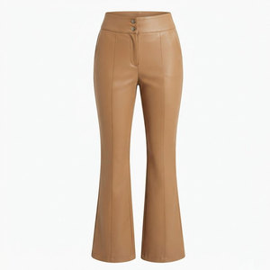 Pantalon en cuir intemporel pour femme, coupe skinny classique, design extensible pour un usage quotidien et des soirées élégantes - Product Image 1