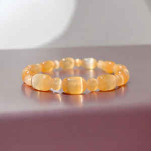 สินค้ามาใหม่สร้อยข้อมืออัญมณีเซเลไนต์คุณภาพระดับพรีเมียมสำหรับเครื่องประดับแฟชั่นยิปซั่มเกรดสูงสำหรับผู้ชายผู้หญิงขายส่งเป็นของขวัญจำนวนมาก - Product Image 2