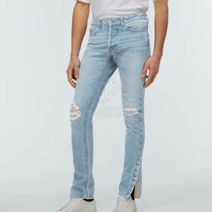 Pantalones Vaqueros Ajustados de Moda para Hombre, Tela Suave y Elástica, Cómodos para Uso Diario - Product Image 3