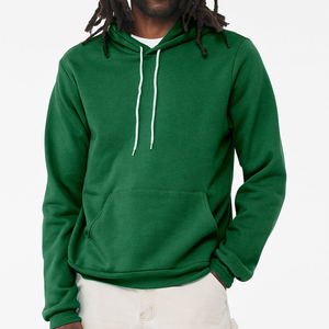 Sweat-shirt d'hiver pour homme, coupe classique, en polaire, avec poche, broderie personnalisée, devant uni, polyester/coton écologique - Product Image 3