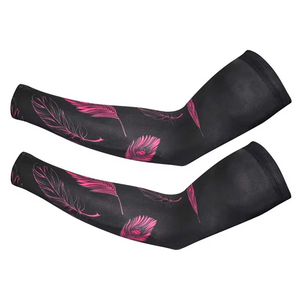 Manchons de compression blancs pour hommes, protection solaire UV, pour le sport, la course, le cyclisme, le basketball, le volleyball - Product Image 1