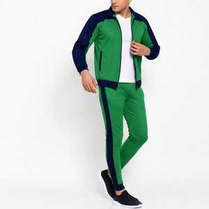 Chándal de Forro Polar Verde con Capucha para Hombre, Cierre de Cremallera, Bolsillos Laterales, Ropa Deportiva de Invierno, Transpirable, Corte Regular - Product Image 2