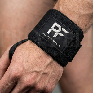 สายรัดข้อมือยกน้ำหนักแบบหนาพิเศษสำหรับการฝึกซ้อมในยิม เพาเวอร์ลิฟติ้ง ฟิตเนส สายรัดข้อมือปรับได้ ผลิตตามสั่ง OEM - Product Image 4