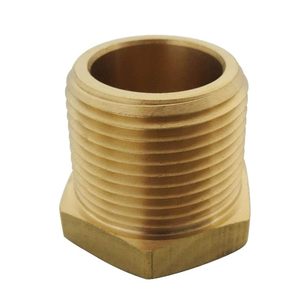 Raccord de raccordement pour réservoir d'eau en laiton, filetage mâle BSP, avec écrou de raccordement pivotant simple AOL-06 (SAE) # 130140) - Product Image 2