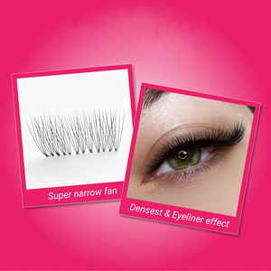 CharmLash Cils en gros Extensions de cils Bouquets préfabriqués Volume russe Cils symétriques Confortables à porter Légers Sans huile - Product Image 1