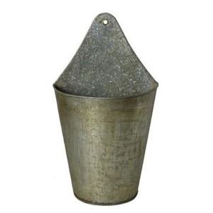 Maceta Colgante de Acero Galvanizado Gris, Estilo Rústico, para Montar en la Pared, para Interiores y Exteriores, Directo de Fábrica - Product Image 6