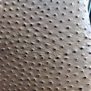 Cuir imprimé autruche de luxe, matériau gaufré pour la fabrication de sacs à main, portefeuilles, ceintures, chaussures, bracelets de montre et équipements de bricolage personnalisés - Product Image 2