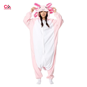 CARE MASTER Pijama de Forro Polar con Capucha para Mujer, Color Rosa, con Cremallera Completa, Suave y Adorable, con Diseño de Animal, Ropa de Dormir para Invierno - Product Image 4