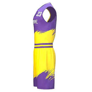 Uniforme de Baloncesto Personalizado para Hombre, Estilo Perfecto, Precio Razonable, Diseños Únicos, Uniforme de Baloncesto Ligero para Hombre - Product Image 4