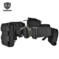 Ceinture tactique de sécurité 7-en-1 avec système Molle en polyester/nylon 500D/600D/1000D, noire/couleur personnalisée, pour la chasse en extérieur et les opérations tactiques