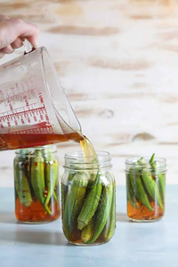 OEM WHOLESALE <b>Pickled</b> Okra 1kg Plastic Food <b>Jar</b> for Restaurant Catering and Retail - Product Image 5