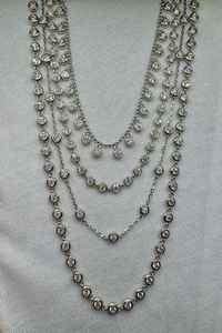 Collar de Cadena de Bolas de Moissanita, Plata de Ley 925, Chapado en Oro de 14K, Joyería Fina de Lujo para Mujer, Collar Elegante - Product Image 4