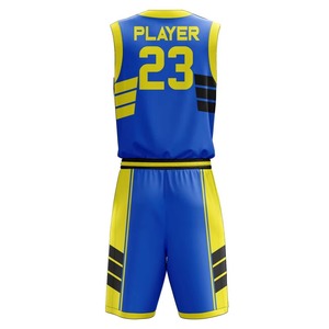 Tenues de basketball professionnelles sublimées 100 % polyester pour adultes, grandes tailles, sans manches, design ajusté, respirantes, pour hommes - Product Image 3