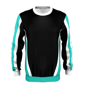 Sweat-shirt à col rond pour homme, impression personnalisée par sublimation, motif uni, respirant, tricoté, sweat-shirt d'hiver - Product Image 1