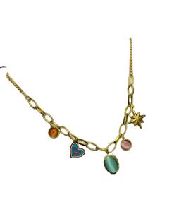 Ensemble collier et boucles d'oreilles plaqué or style ethnique pour femme - Vente en gros - Product Image 3