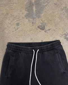 Vêtements de sport pour hommes grande taille, style hip-hop, en molleton épais, taille élastique, respirant, séchage rapide, coton/polyester, streetwear - Product Image 4