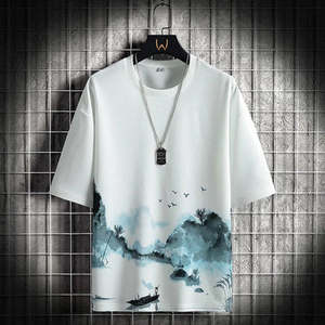 T-shirt sans manches en flanelle bleu camouflage pour homme, respirant, 100% coton, vintage, écologique, sportif, décontracté, haut d'été - Product Image 3
