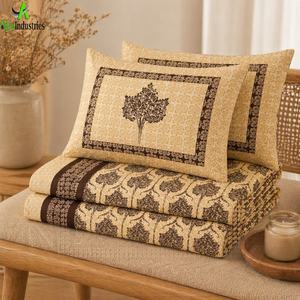 Premium Pure Cotton <b>King</b> <b>Size</b> Bedsheet <b>Set</b> | 3 Piece Digital Panel Print <b>Bed</b> <b>Sheet</b> with Pillow Covers Soft Luxury Bedding Decor - Product Image 2