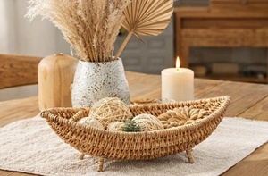 Cesta Tejida de Ratán Hecha a Mano, Ecológica, Estilo Vintage, con Capacidad Superior a 501 ml, para Almacenamiento en la Cocina y Uso Comercial/Regalos - Product Image 4