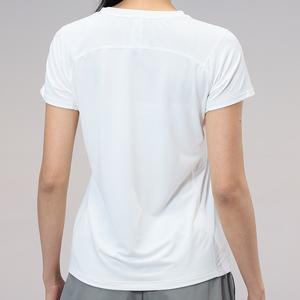 Camiseta Deportiva Ecológica de Manga Corta con Cuello Redondo y Estampado a Cuadros para Mujer, 100% Algodón, Secado Rápido, para Verano, Gimnasio y Deportes - Product Image 3