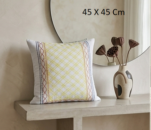 Fundas de Cojín Bordadas de Algodón de Diseño, Transpirables y Cómodas, Fundas de Cojín al por Mayor para Uso en Hoteles y Decoración del Hogar - Product Image 2