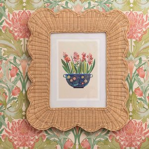 Natural Cane <b>Wicker</b> Photo Frame Woven Design Handmade Rustic Wooden Picture Frame for Home and Office <b>Decor</b> - Product Image 6