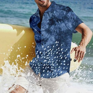 Chemises pour hommes grande taille à prix avantageux, vêtements de plage, chemises hawaïennes à manches courtes pour hommes - Product Image 6