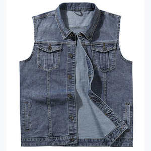 Chaleco Vaquero de Color Sólido, Nuevo, de Alta Calidad, de Secado Rápido, para Hombre, Sin Mangas, Estilo Casual, Ropa Urbana - Product Image 1