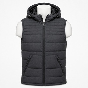 Chaleco Acolchado Impermeable para Hombre, Brillante, Sin Mangas, Chaqueta de Invierno, Transpirable, Ligera, con Logotipo Personalizado OEM 2026 - Product Image 1