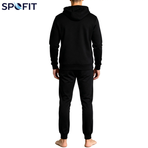 ชุดวอร์มฤดูหนาวผู้ชายรุ่นล่าสุดปี 2026 ผ้าฝ้าย 100% ชุดลำลองแขนยาวสีดำล้วน ชุดกีฬากลางแจ้งสำหรับผู้ชาย - Product Image 3