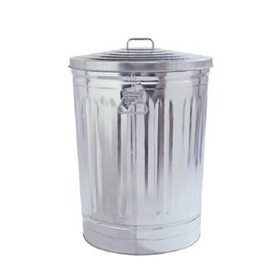 Nouvelle poubelle en métal galvanisé faite à la main, écologique, portable, pour intérieur et extérieur, panier de rangement rond de haute qualité - Product Image 6