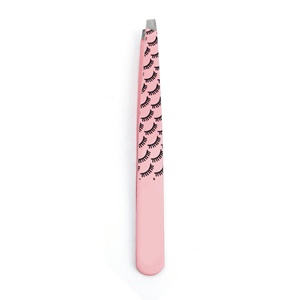 Pinzas Curvas de Acero Inoxidable Personalizadas al por Mayor para Manicura, Depilación, Cejas y Pestañas, con Punta Fina y Marca Privada - Product Image 1