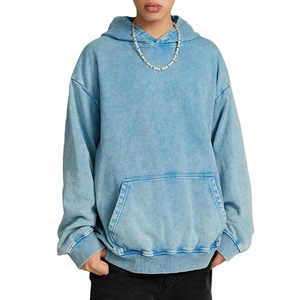 เสื้อฮู้ดซักกรดหินวินเทจสำหรับผู้ชายเสื้อมีฮู้ดผ้าคอตตอนปักโลโก้เพื่อให้ความอบอุ่น2026 - Product Image 1