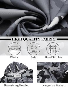 Custom Three-Tone Patchwork Men's Hoodie V-<b>Shape</b> Color <b>Block</b> Fleece Pullover Casual Streetwear Sweatshirt - Product Image 5