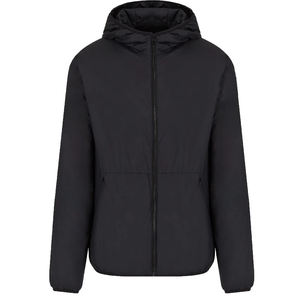 Veste coupe-vent à capuche pour homme, style sportif, tissu polyester, fermeture éclair, coupe régulière, imperméable - Product Image 3