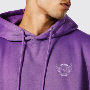 Sudadera con capucha extragrande para hombre, estilo urbano de invierno, con puños acanalados y cordón ajustable. - Product Image 5