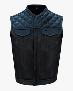 Chaleco de Motocicleta para Hombre, Reversible, Impermeable, Cortavientos y Transpirable, de Poliéster/Algodón, de Cuero, de Alta Calidad y a la Moda - Product Image 5