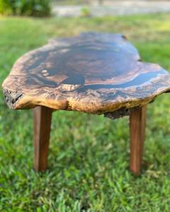 <b>Epoxy</b> Log <b>Coffee</b> <b>Table</b> Live Edge Walnut Burl Wood Resin <b>Table</b> Handmade Rustic Luxury Statement Furniture For Living Room - Product Image 1